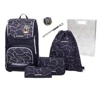 Schneiders sac d'école sac à dos de loisirs Ergoplus 2in1 Schulranzen Set 7 pièces 22L Dark Hunter noir