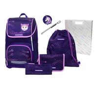 Schneiders sac d'école sac à dos de loisirs Ergoplus 2in1 Schulranzen Set 7 pièces 22L Flashlight pourpre
