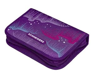 Schneiders Trousse à Crayons Pencil Case Frosty Friends Pourpre