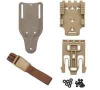 Schnellverschluss-System-Kit, mit Holster-Oberschenkelriemen, Mid-Ride-Beinschlaufen-Plattform（20cm） QLS 22 19 Adapter-Basis