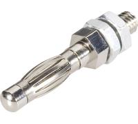 Schnepp EBFKST Fiche banane embase mâle verticale Ø de la broche: 4 mm argent