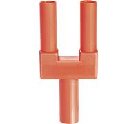 Schnepp SI-FK 19/4 mB rt Cavalier de court-circuitage de sécurité rouge Ø de la broche: 4 mm Écartement entre les broches: 19 mm