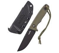 SCHNITZEL TRI - Outdoormesser mit Kydex-Scheide und Dangler-Tragesystem - Bushcraft Messer Outdoor Freizeitmesser Erwachsene (Grün)