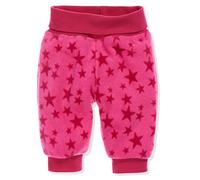 Schnizler Fleece Pumphose Hose Sterne Mit Strickbund, Oeko-tex Standard 100 Pantalon, Rose (Pink 18), 86 Mixte bébé