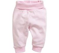 Pantalon de survêtement Schnizler pantalon bébé Interlock blanc/rose