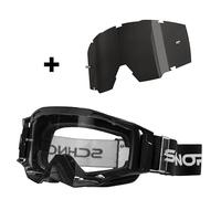 SCHNORR MX Neo Clear Lens S0 Lunettes de motocross anti-buée Tear-Off + verre de rechange teinté