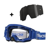 SCHNORR MX Neo Clear Lens S0 Lunettes de motocross anti-buée Tear-Off + verre de rechange teinté