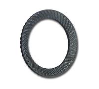 Schnorr Rondelle (rondelle de sécurité) en forme de S pour tige à ressort M2 de diamètre - Noir