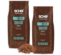 SCHO - chocolat en poudre 14% cacao - 2x1 kg pour boisson chaude