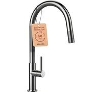 Schock 536120EDM Cuisine Talia - Robinet Haute Pression avec Bec Extensible et raccords Standard, Acier Inoxydable Massif