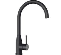 Schock 559027PUR Cuisine Kavus in Puro - Robinet Pression Fixe, Jet d'eau Ultra Fin, Position de Bec Haute, Noir