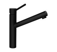 SCHOCK Robinet de cuisine ALTOS Puro - Robinet noir haute pression en acier inoxydable avec bec fixe et raccords standard