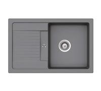 SCHOCK CRISTALITE Évier de cuisine en granit Lima D-100S Croma 78 x 50 cm à partir de 50 cm de largeur sous meuble