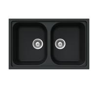 SCHOCK évier avec bacs LITHOS N200S (Anthracite - Cristalite®)