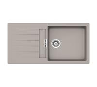 SCHOCK évier avec grand bac et égouttoir réversible PRIMUS D100L (Gris tourterelle - Cristalite®)