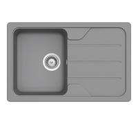 SCHOCK Évier de cuisine Formhaus D-100S Croma - 80 x 50 cm - Évier en granit CRISTALITE à partir de 45 cm