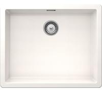 SCHOCK | Évier de cuisine Galaxy 1 baignoire avec crochets de dessous inclus, matériau ® Cristadur, blanc pur, 530 x 430 mm
