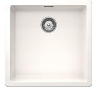 SCHOCK | Évier de cuisine Galaxy 1 baignoire avec crochets sous-top inclus, matériau ®Cristadur, blanc pur, 430 x 430 mm