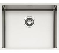 SCHOCK | Évier de cuisine NEW TECHNICK N100 L en acier inoxydable, 540 x 440, intérieur de la baignoire 500 x 400, évier 1 baignoire en acier inoxydable brossé, combiné avec mélangeurs, plateaux de