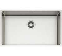 SCHOCK | Évier de cuisine NEW TECHNICK N100 XL en acier inoxydable 304, 740 x 440, intérieur de la baignoire 700 x 400, évier 1 baignoire en acier inoxydable brossé, combiné avec mélangeurs, plaques