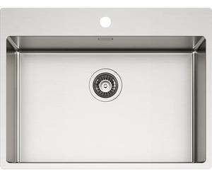 SCHOCK | Évier de cuisine NEW TECHNICK PLUS N100 2L en acier inoxydable 304, 700 x 510, intérieur de la baignoire 650 x 400, évier 1 baignoire en acier inoxydable brossé, combiné avec mélangeurs