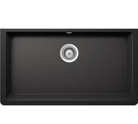 SCHOCK | Évier de cuisine solide 1 cuve, matériau Cristalite®, noir absolu, 838,2 x 469,5 mm
