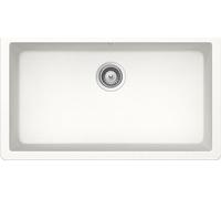SCHOCK | Évier de cuisine solide N100XL 1 cuve, matériau Cristalite®, blanc absolu, 838,2 x 469,5 mm