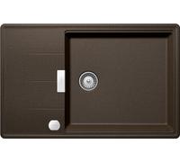 SCHOCK | Évier de cuisine Tia D100LS, 1 grande baignoire avec gouttelette, baignoire réversible et sauteuse de série, matériau ®Cristadur, Bronze, 780 x 500 mm