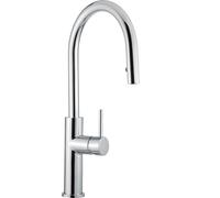 SCHOCK | Mitigeur Aquaclub canne haute avec douche extractible rétractable, chromé, h430 mm