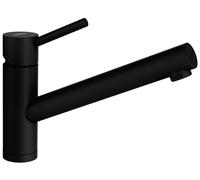 SCHOCK Robinet de cuisine ALTOS S Puro - Robinet noir haute pression en acier inoxydable avec bec fixe et raccords standard