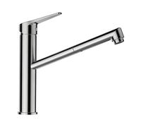 SCHOCK Robinet de cuisine Metis aspect acier inoxydable - Robinet haute pression avec douchette extensible