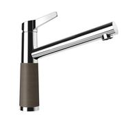 Schock Robinet de cuisine SC-510 Bronze - Robinet haute pression CRISTADUR avec bec fixe et raccords standard