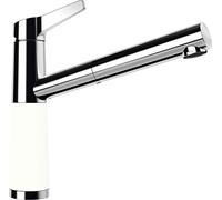SCHOCK Robinet de cuisine SC-510 Day - Robinet blanc haute pression CRISTALITE avec bec fixe et connecteurs standard