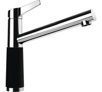 SCHOCK Robinet de cuisine SC-510 Night - Robinet noir haute pression CRISTALITE avec bec fixe et connecteurs standard