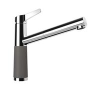 SCHOCK Robinet de cuisine SC-510 Silverstone - Robinet basse pression avec douchette extensible et raccords standard
