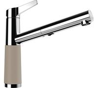 SCHOCK Robinet de cuisine SC-510 Twilight - Robinetterie haute pression marron avec douchette extensible et raccords standard