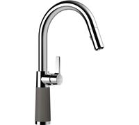 SCHOCK Robinet SC-520 en SILVERSTONE avec bec à tirage / CRISTADUR® (en allemand)