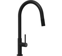 SCHOCK Talia 536120S Robinet de cuisine haute pression avec bec extensible et raccords standard Noir