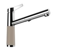 Schock SC-510 Mitigeur de cuisine pivotant avec douchette extractible, 554120TWI,