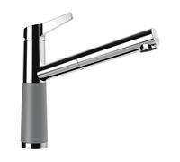 Schock SC-510 Mitigeur de cuisine pivotant avec douchette extractible, 554123GCR,