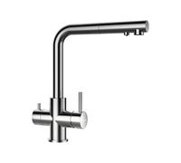 Schock Vitus Mitigeur de cuisine pivotant, pour système de filtration, avec douchette extractible, 560120EDM,