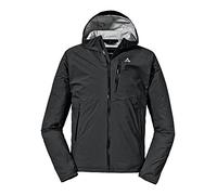 Schöffel Homme Tegelberg 2,5 Veste d extérieur imperméable coupe vent veste demi saison respirante avec intérieur anti odeur, Noir, 48 EU