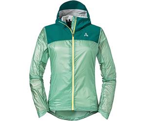 Schöffel Hybrid JKT Flow Trail L Veste, Menthe Matcha, Taille 34 Femme