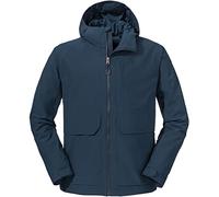 Schöffel Lausanne M Veste Fonctionnelle avec Capuche, imperméable et légère avec Poche Pack-Away, Robe Bleue, 54 Homme