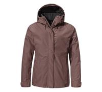 Schöffel Veste 3 en 1 pour femme Style Okere WMS - Veste d'extérieur imperméable et respirante avec veste polaire amovible - Veste chaude 3 en 1 avec capuche réglable