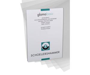 Schoellershammer Papier Transparent Glama, A3, 110g/m2, Bloc de 50 Feuilles