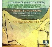Schoenberg, Zemlinski : Musique de chambre. Corda Quartett.