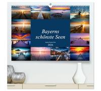 Schöne Seen in Bayern (hochwertiger Premium Wandkalender 2026 DIN A2 quer), Kunstdruck in Hochglanz: Bayerns schönste Seen