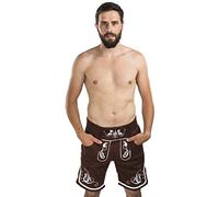 Schöneberger Pantalon de jogging en cuir pour homme - Marron - XL