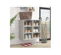 Schoenenkast 52,5x30x50 cm betongrijs808692